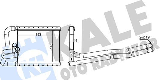 KALE OTO RADYATÖR 355130 - Теплообмінник, опалення салону autocars.com.ua