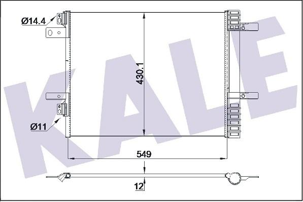 KALE OTO RADYATÖR 355160 - Конденсатор кондиционера autodnr.net