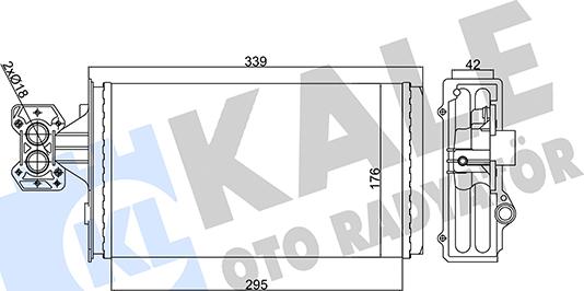 KALE OTO RADYATÖR 355275 - Теплообмінник, опалення салону autocars.com.ua