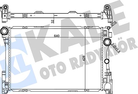 KALE OTO RADYATÖR 355655 - Радіатор, охолодження двигуна autocars.com.ua