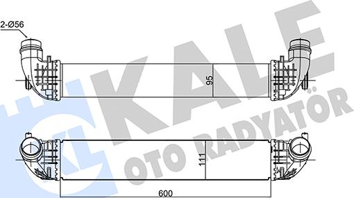 KALE OTO RADYATÖR 355910 - Интеркулер autocars.com.ua