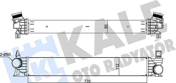 KALE OTO RADYATÖR 355920 - Интеркулер autocars.com.ua