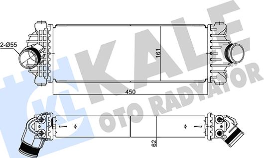 KALE OTO RADYATÖR 356090 - Интеркулер autocars.com.ua