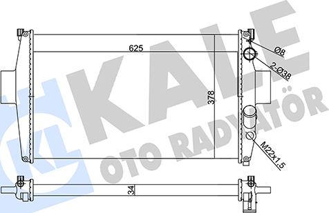 KALE OTO RADYATÖR 356150 - Радиатор, охлаждение двигателя autodnr.net