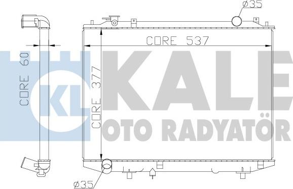 KALE OTO RADYATÖR 356200 - Радіатор, охолодження двигуна autocars.com.ua