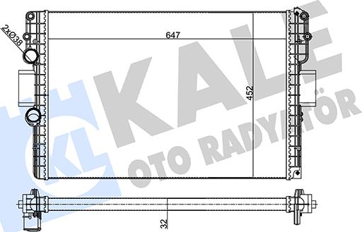 KALE OTO RADYATÖR 356245 - Радиатор, охлаждение двигателя autodnr.net