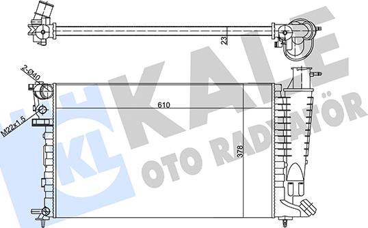 KALE OTO RADYATÖR 356290 - Радіатор, охолодження двигуна autocars.com.ua