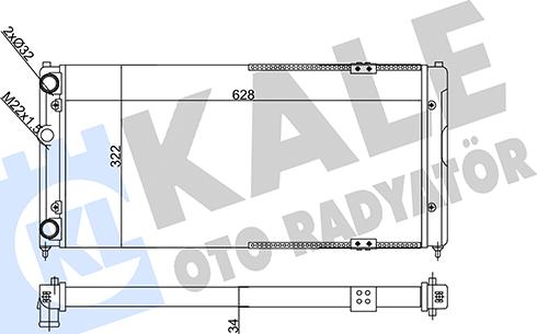 KALE OTO RADYATÖR 356295 - Радіатор, охолодження двигуна autocars.com.ua