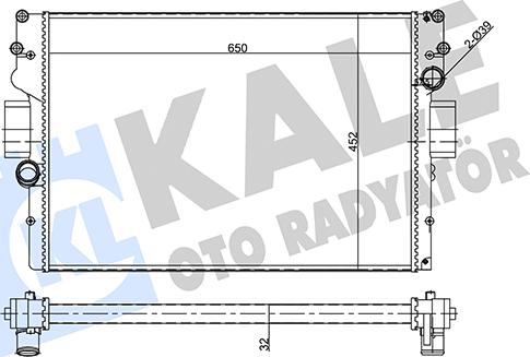 KALE OTO RADYATÖR 356410 - Радіатор, охолодження двигуна autocars.com.ua