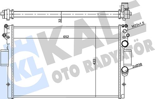 KALE OTO RADYATÖR 356420 - Радиатор, охлаждение двигателя autodnr.net