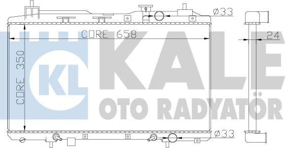KALE OTO RADYATÖR 356800 - Радіатор, охолодження двигуна autocars.com.ua
