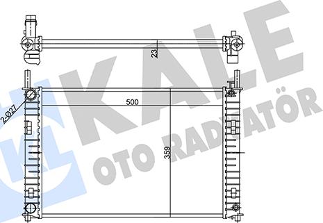 KALE OTO RADYATÖR 356885 - Радіатор, охолодження двигуна autocars.com.ua