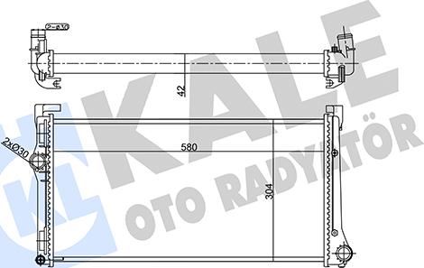 KALE OTO RADYATÖR 356905 - Радіатор, охолодження двигуна autocars.com.ua