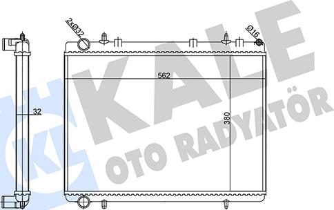 KALE OTO RADYATÖR 356915 - Радіатор, охолодження двигуна autocars.com.ua