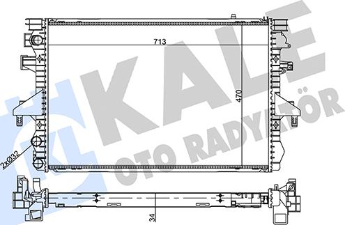 KALE OTO RADYATÖR 356940 - Радиатор, охлаждение двигателя autodnr.net