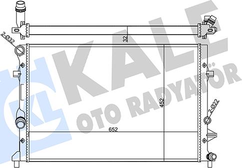 KALE OTO RADYATÖR 356945 - Радіатор, охолодження двигуна autocars.com.ua