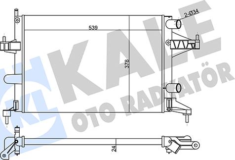 KALE OTO RADYATÖR 356975 - Радіатор, охолодження двигуна autocars.com.ua