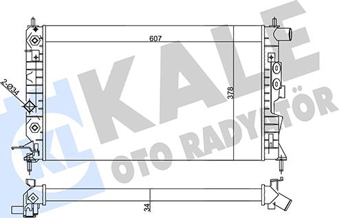 KALE OTO RADYATÖR 357040 - Радиатор, охлаждение двигателя autodnr.net