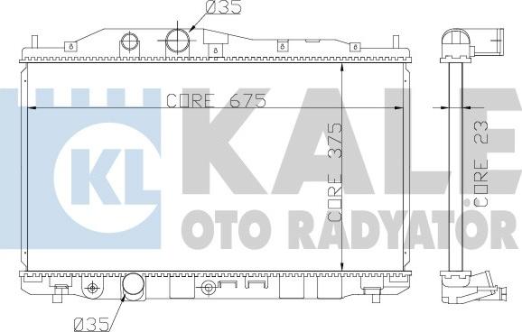 KALE OTO RADYATÖR 357200 - Радиатор, охлаждение двигателя autodnr.net