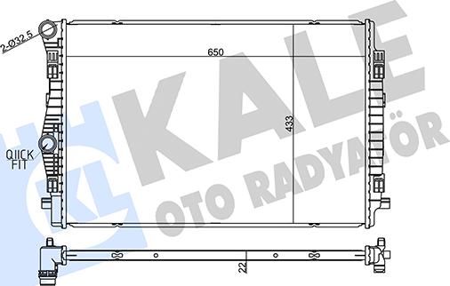 KALE OTO RADYATÖR 357270 - Радіатор, охолодження двигуна autocars.com.ua