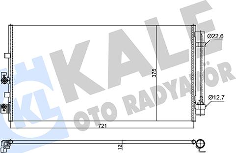 KALE OTO RADYATÖR 357280 - Конденсатор, кондиціонер autocars.com.ua