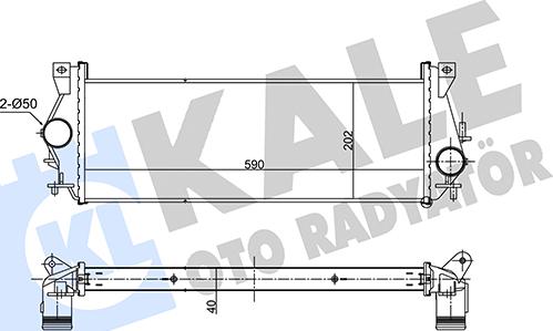 KALE OTO RADYATÖR 357350 - Интеркулер autocars.com.ua