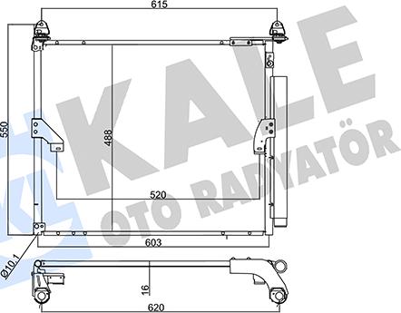 KALE OTO RADYATÖR 357375 - Конденсатор, кондиціонер autocars.com.ua