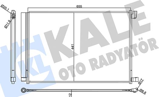 KALE OTO RADYATÖR 357740 - Конденсатор кондиционера autodnr.net