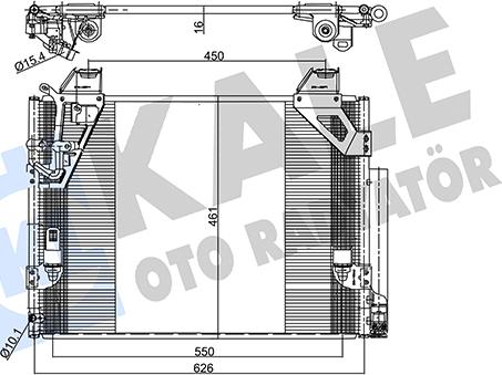 KALE OTO RADYATÖR 357765 - Конденсатор, кондиціонер autocars.com.ua