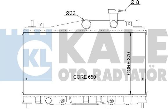 KALE OTO RADYATÖR 357900 - Радіатор, охолодження двигуна autocars.com.ua