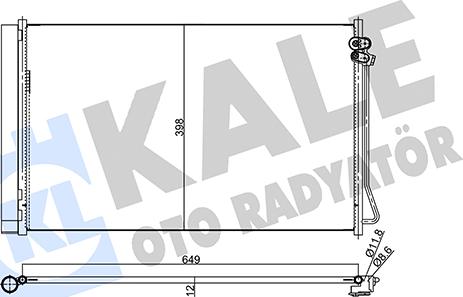 KALE OTO RADYATÖR 357970 - Конденсатор, кондиціонер autocars.com.ua