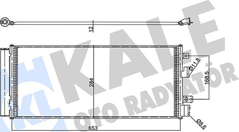 KALE OTO RADYATÖR 357980 - Конденсатор, кондиціонер autocars.com.ua