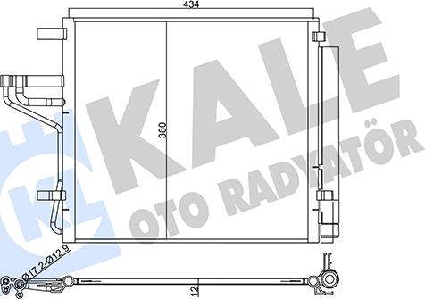KALE OTO RADYATÖR 358020 - Конденсатор, кондиціонер autocars.com.ua