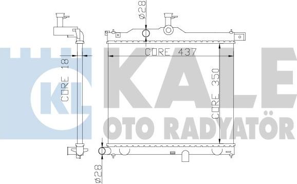 KALE OTO RADYATÖR 358300 - Радиатор, охлаждение двигателя autodnr.net