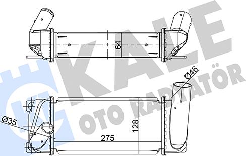 KALE OTO RADYATÖR 358695 - Интеркулер autocars.com.ua