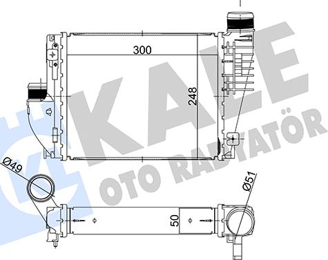 KALE OTO RADYATÖR 358705 - Интеркулер autocars.com.ua