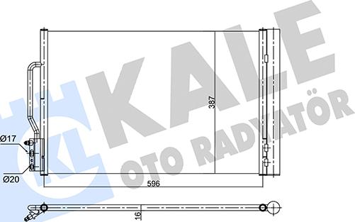 KALE OTO RADYATÖR 358710 - Конденсатор, кондиціонер autocars.com.ua