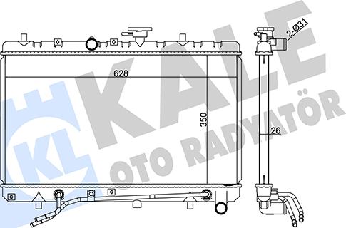 KALE OTO RADYATÖR 358900 - Радіатор, охолодження двигуна autocars.com.ua