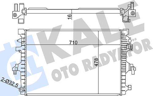 KALE OTO RADYATÖR 358925 - Радіатор, охолодження двигуна autocars.com.ua