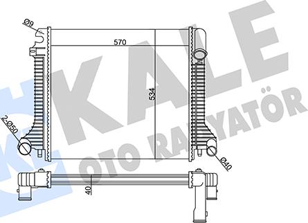 KALE OTO RADYATÖR 359105 - Радиатор, охлаждение двигателя autodnr.net