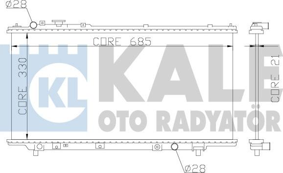KALE OTO RADYATÖR 359700 - Радіатор, охолодження двигуна autocars.com.ua