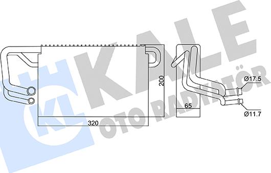 KALE OTO RADYATÖR 359860 - Випарник, кондиціонер autocars.com.ua