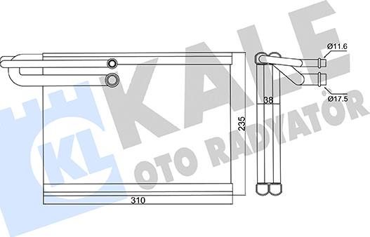 KALE OTO RADYATÖR 359885 - Випарник, кондиціонер autocars.com.ua