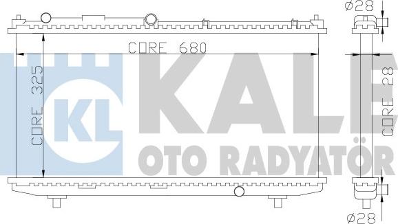 KALE OTO RADYATÖR 359900 - Радіатор, охолодження двигуна autocars.com.ua