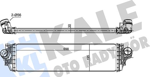 KALE OTO RADYATÖR 360340 - Интеркулер autocars.com.ua