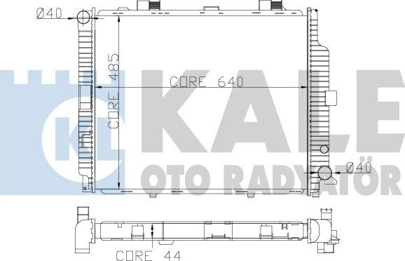 KALE OTO RADYATÖR 361500 - Радиатор, охлаждение двигателя autodnr.net