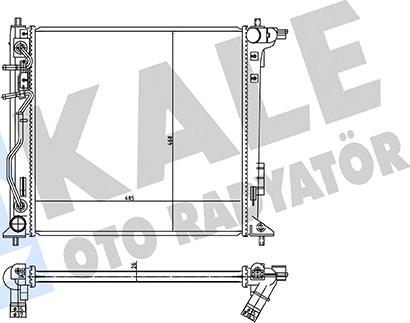 KALE OTO RADYATÖR 361985 - Радіатор, охолодження двигуна autocars.com.ua
