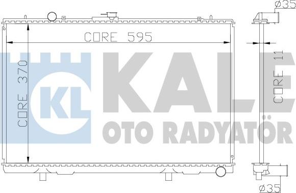 KALE OTO RADYATÖR 362200 - Радіатор, охолодження двигуна autocars.com.ua