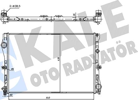 KALE OTO RADYATÖR 362250 - Радіатор, охолодження двигуна autocars.com.ua