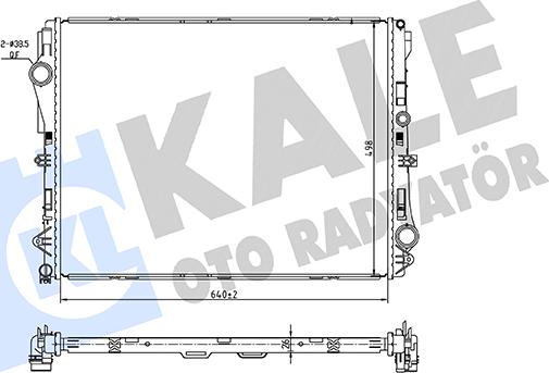 KALE OTO RADYATÖR 362255 - Радіатор, охолодження двигуна autocars.com.ua